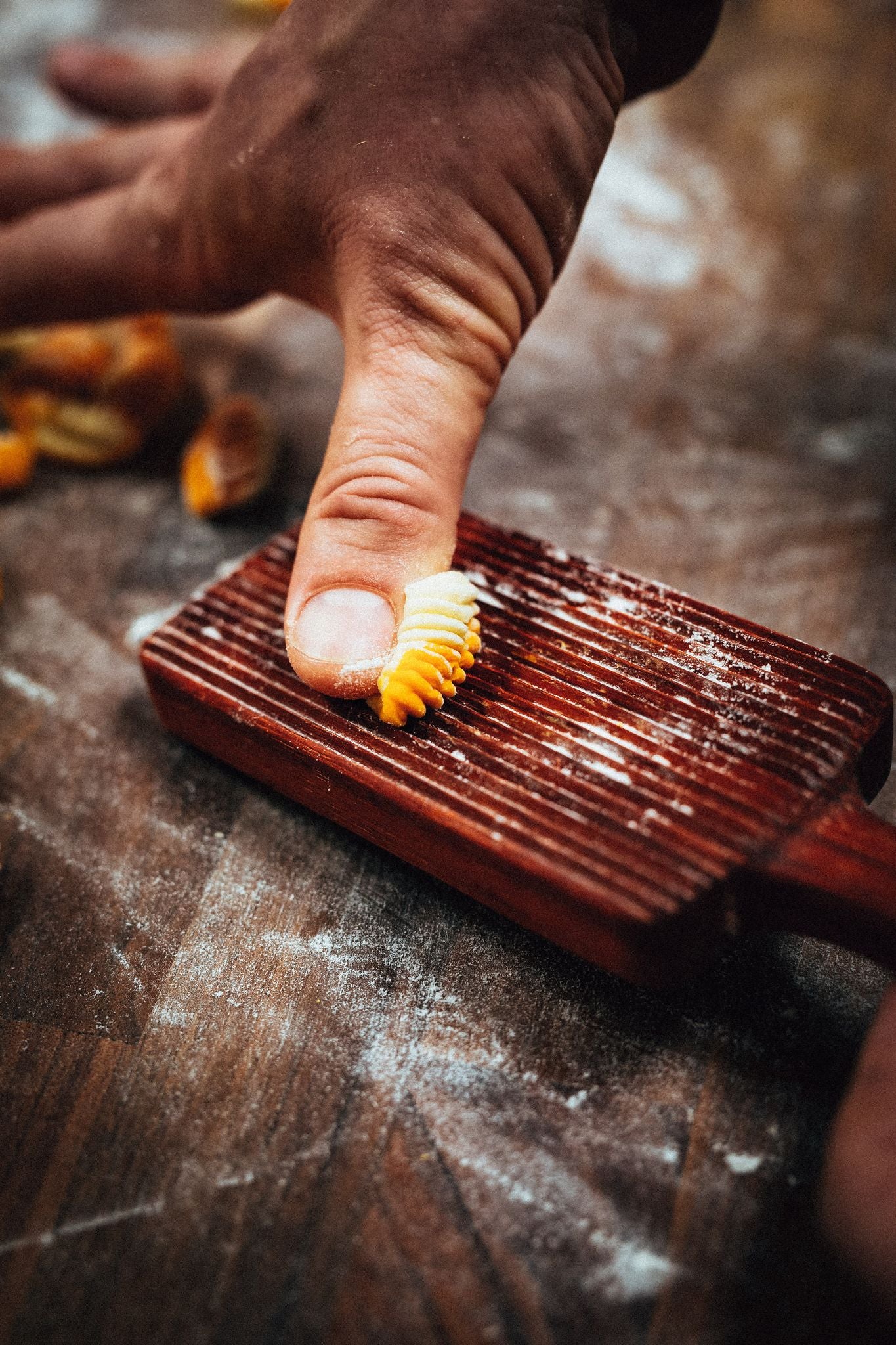 Hand Rolled Carrot Cavatelli Chef Robert Sulatycky